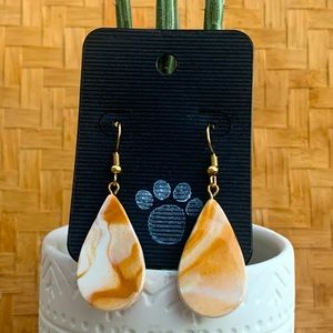 Chic Marble Drop Clay Earrings
